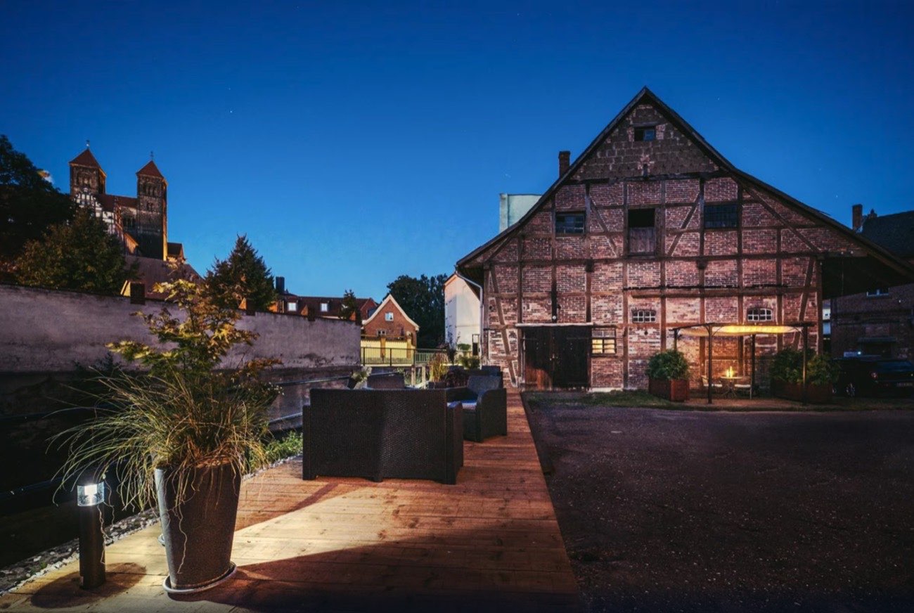 Innenhof des Speichergebäudes am Mühlgraben in Quedlinburg